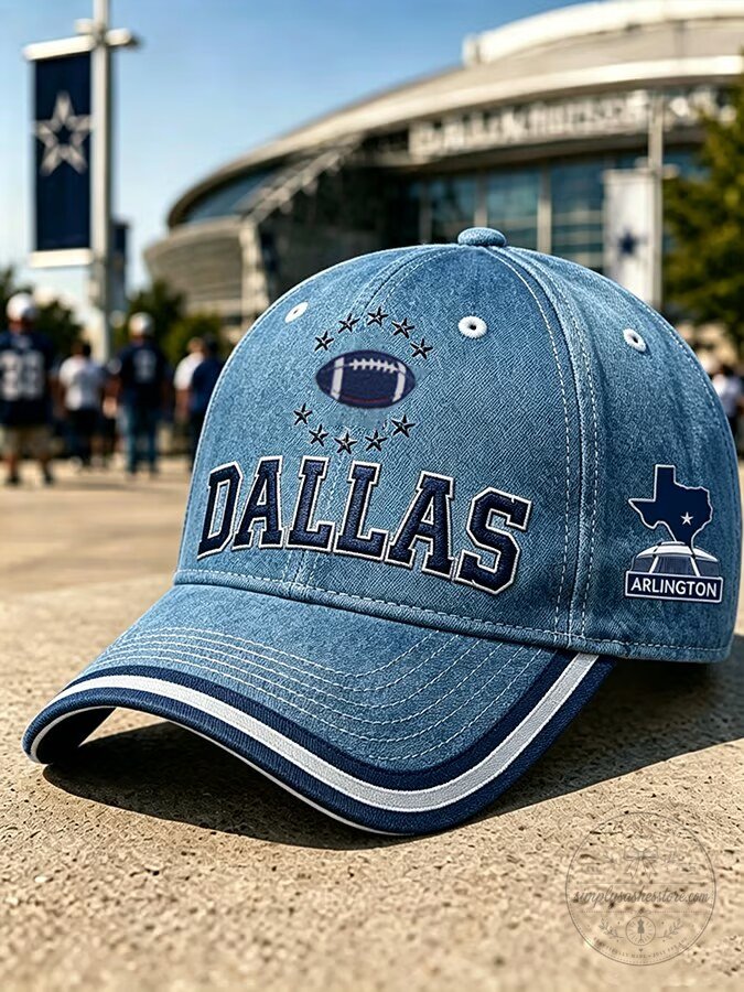 Dallas Cowboys Football Team Arlington Stadium White Baseball Cap Hat 7 Dallas Cowboys Football Team Arlington Stadium White Baseball Cap Hat