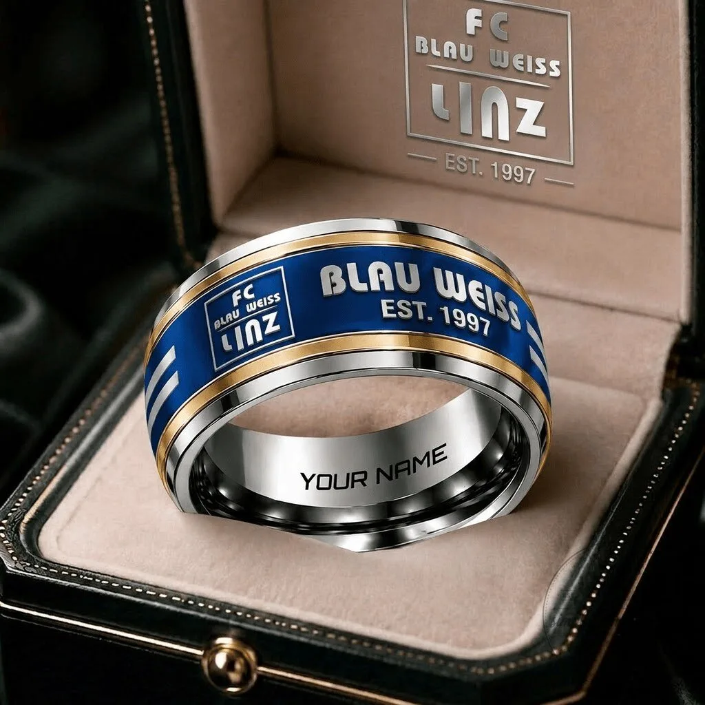 FC Blau-Weiß Linz Austrian Bundesliga Personalized Ring