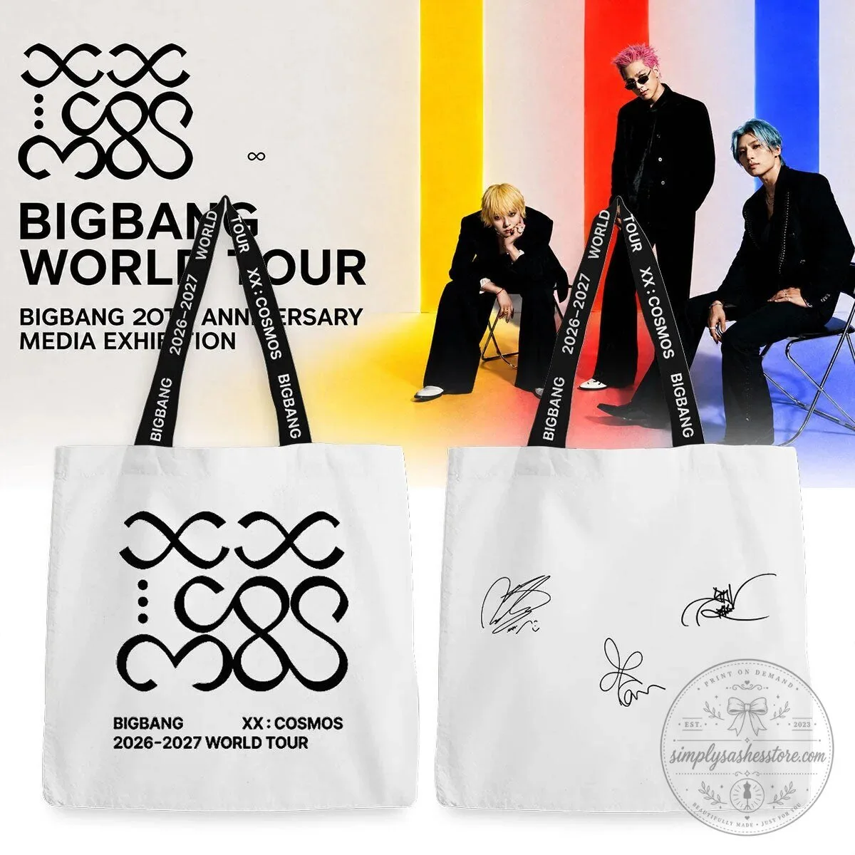Bigbang 2026 World Tour Anniversary Media Exhibition Tote Bag