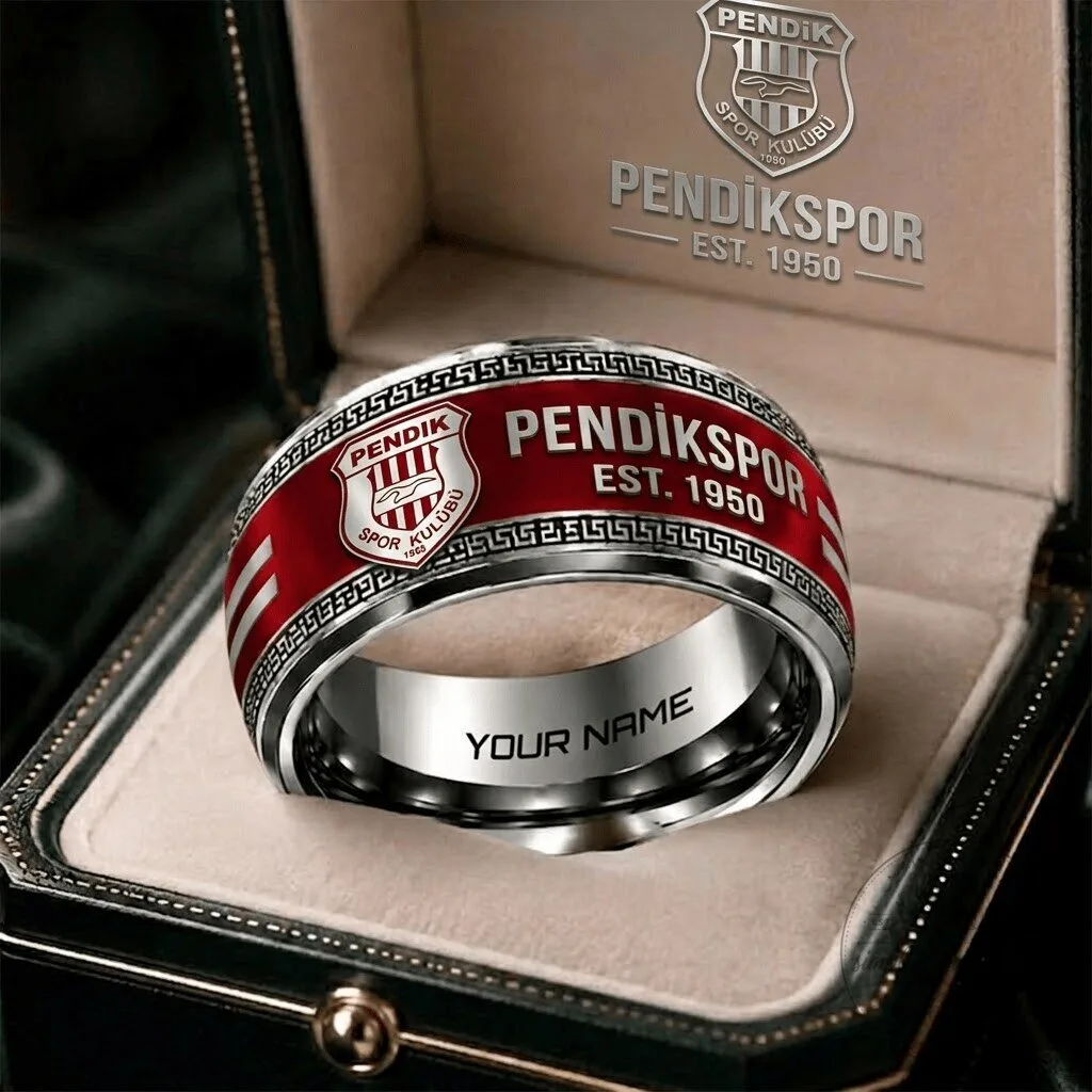 Pendikspor Turkish Süper Lig Football Club Personalized Stainless Steel Ring