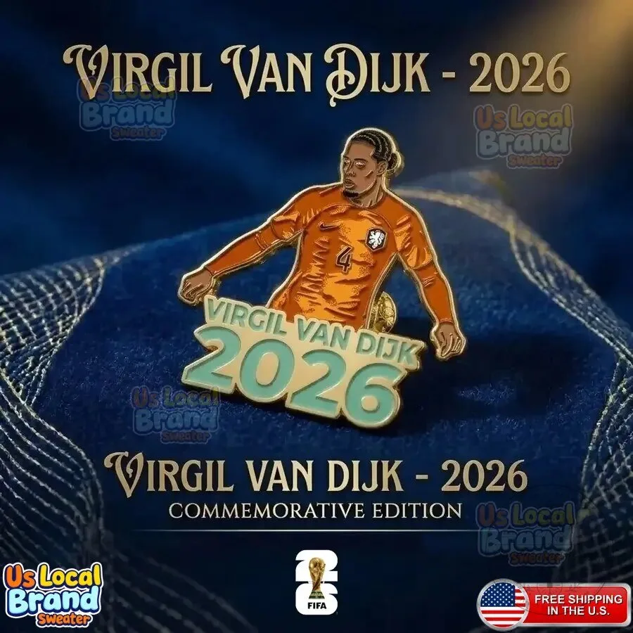 Virgil van Dijk 2026 Commemorative Edition Enamel Pin Badge