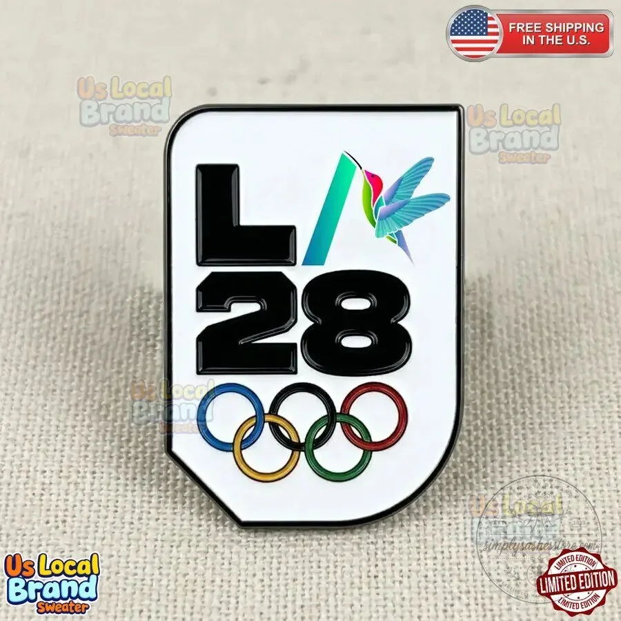 Los Angeles 2028 Summer Olympics LA28 Logo Enamel Pin 7 Los Angeles 2028 Summer Olympics LA28 Logo Enamel Pin