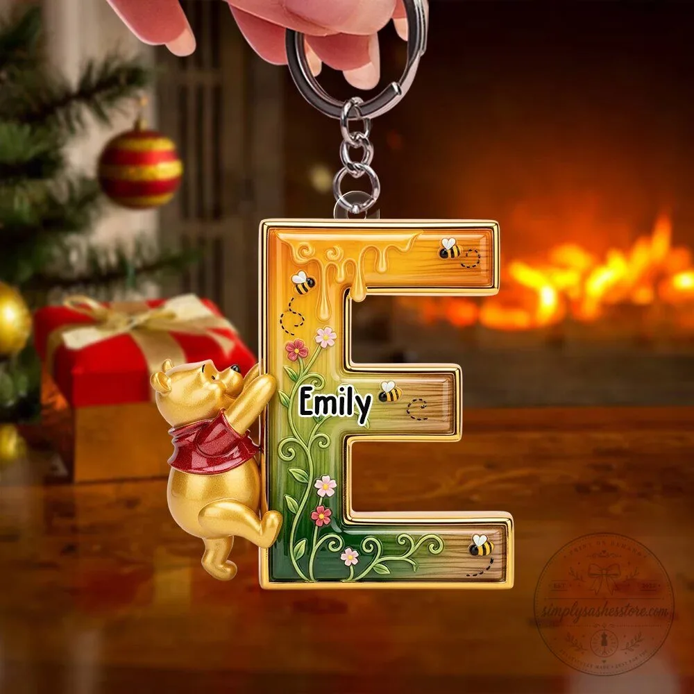 Winnie the Pooh Personalized Letter Christmas Tree Ornament Decoration 12 Winnie the Pooh Personalized Letter Christmas Tree Ornament Decoration