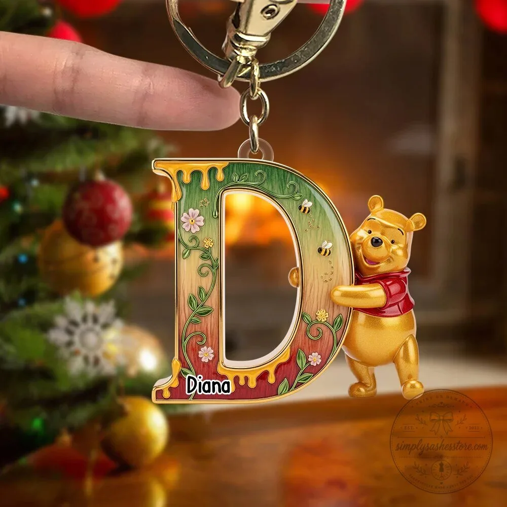 Winnie the Pooh Personalized Letter Christmas Tree Ornament Decoration 13 Winnie the Pooh Personalized Letter Christmas Tree Ornament Decoration
