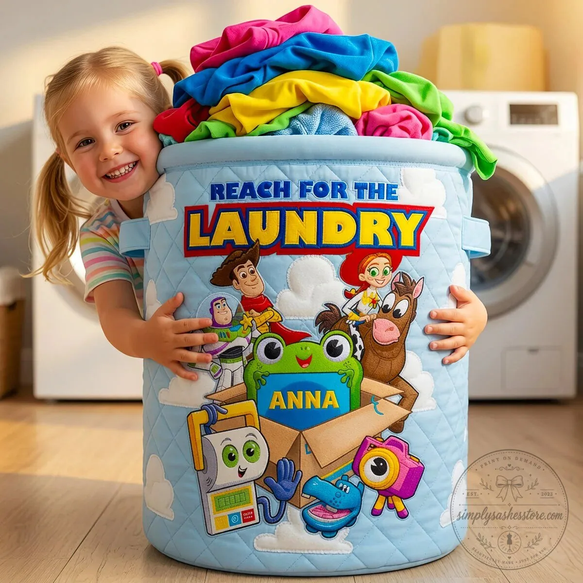 Toy Story Reach For The Laundry Personalized Hamper