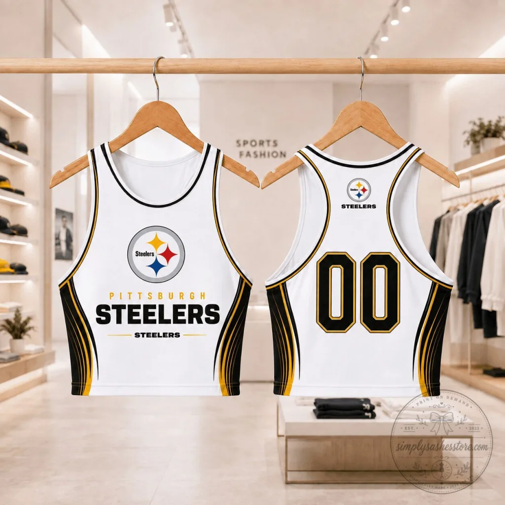 Pittsburgh Steelers National Football League Athletic Fan Crop Top Tank Top Pittsburgh Steelers National Football League Athletic Fan Crop Top Tank Top