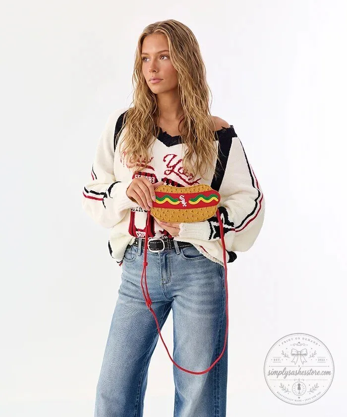 Chicago White Sox Hot Dog Crossbody Bag 17 Chicago White Sox Hot Dog Crossbody Bag