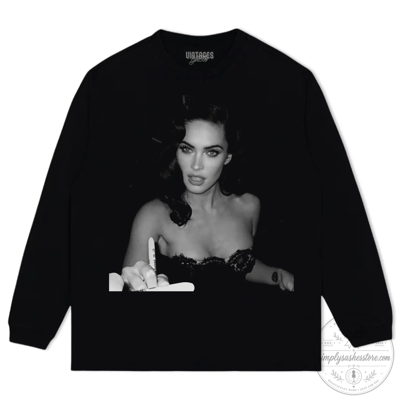 Megan Fox Iconic Black and White Photo T-Shirt 18 Megan Fox Iconic Black and White Photo T-Shirt