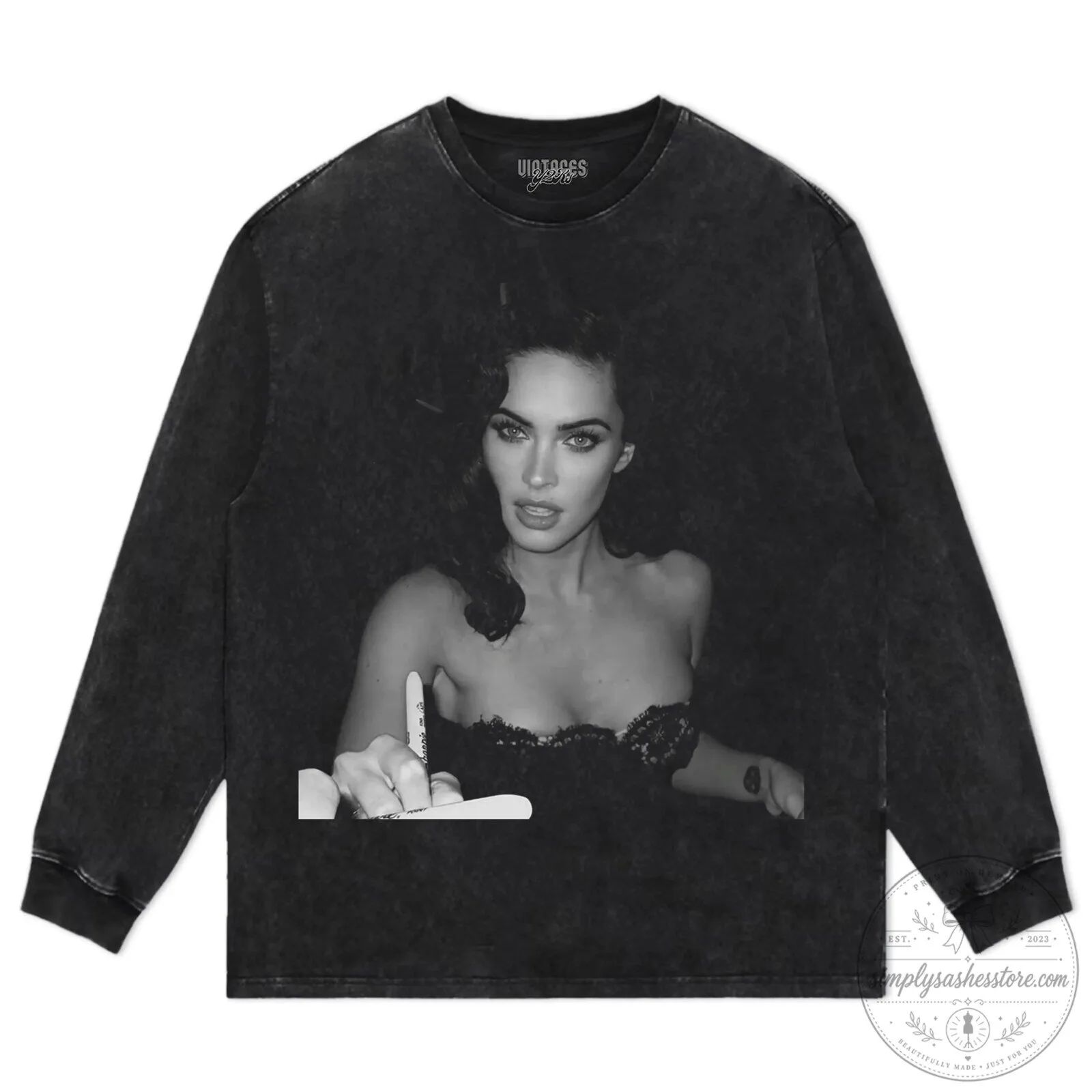 Megan Fox Iconic Black and White Photo T-Shirt 22 Megan Fox Iconic Black and White Photo T-Shirt