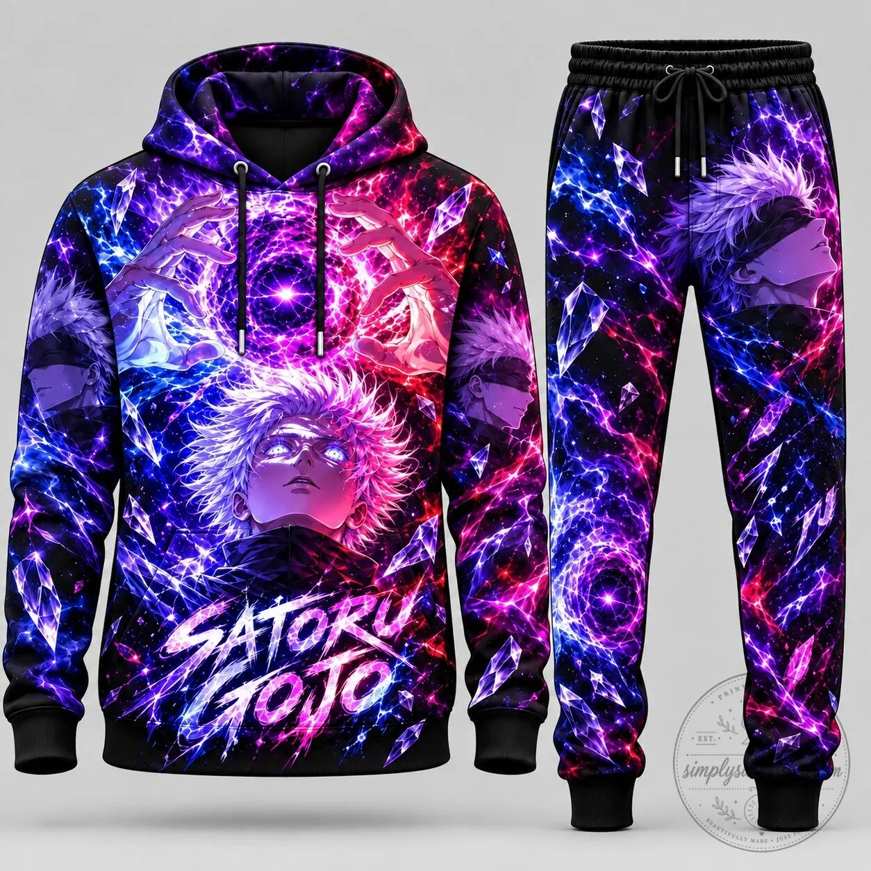 Satoru Gojo Jujutsu Kaisen Anime Manga Hoodie 15 Satoru Gojo Jujutsu Kaisen Anime Manga Hoodie
