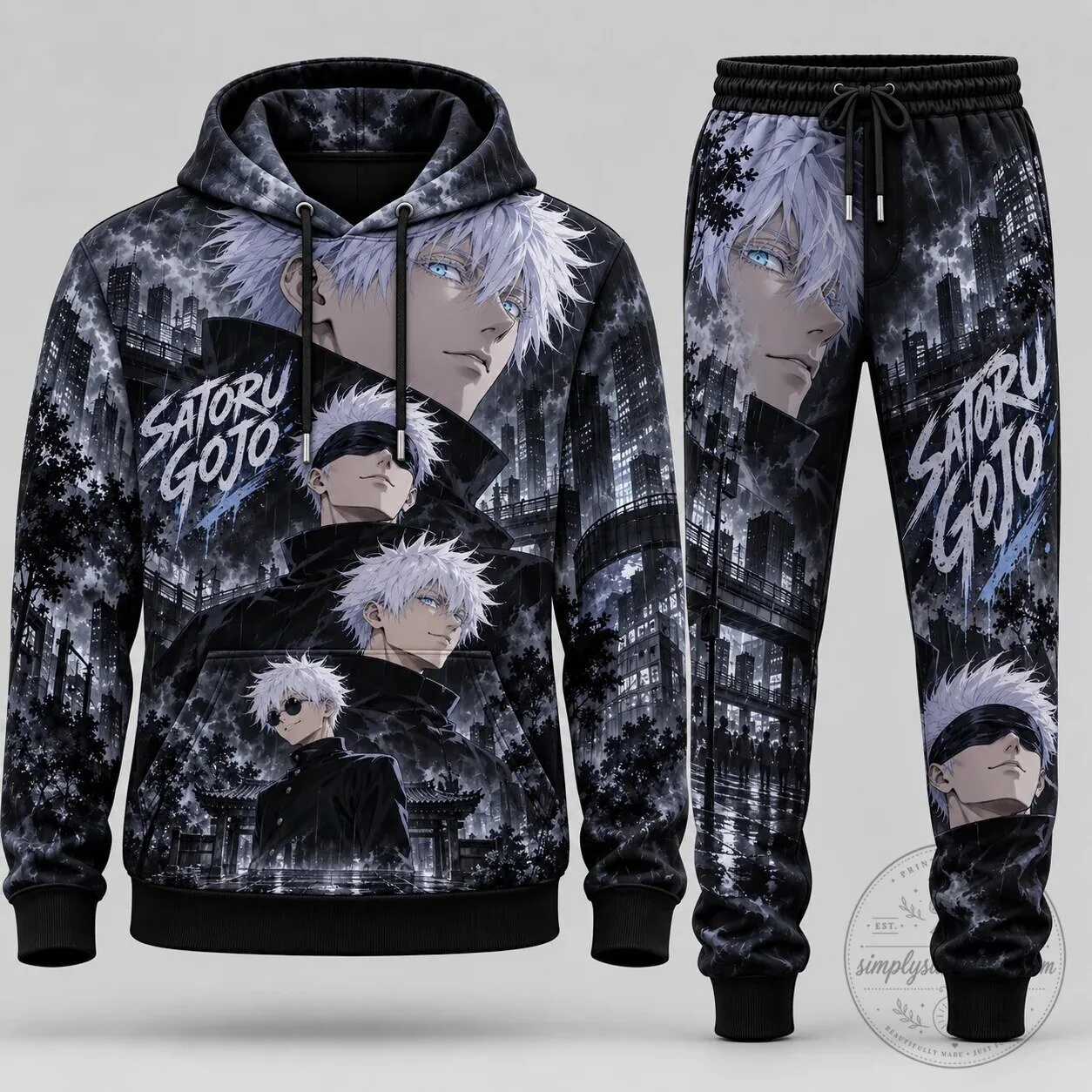 Satoru Gojo Jujutsu Kaisen Anime Manga Hoodie 16 Satoru Gojo Jujutsu Kaisen Anime Manga Hoodie