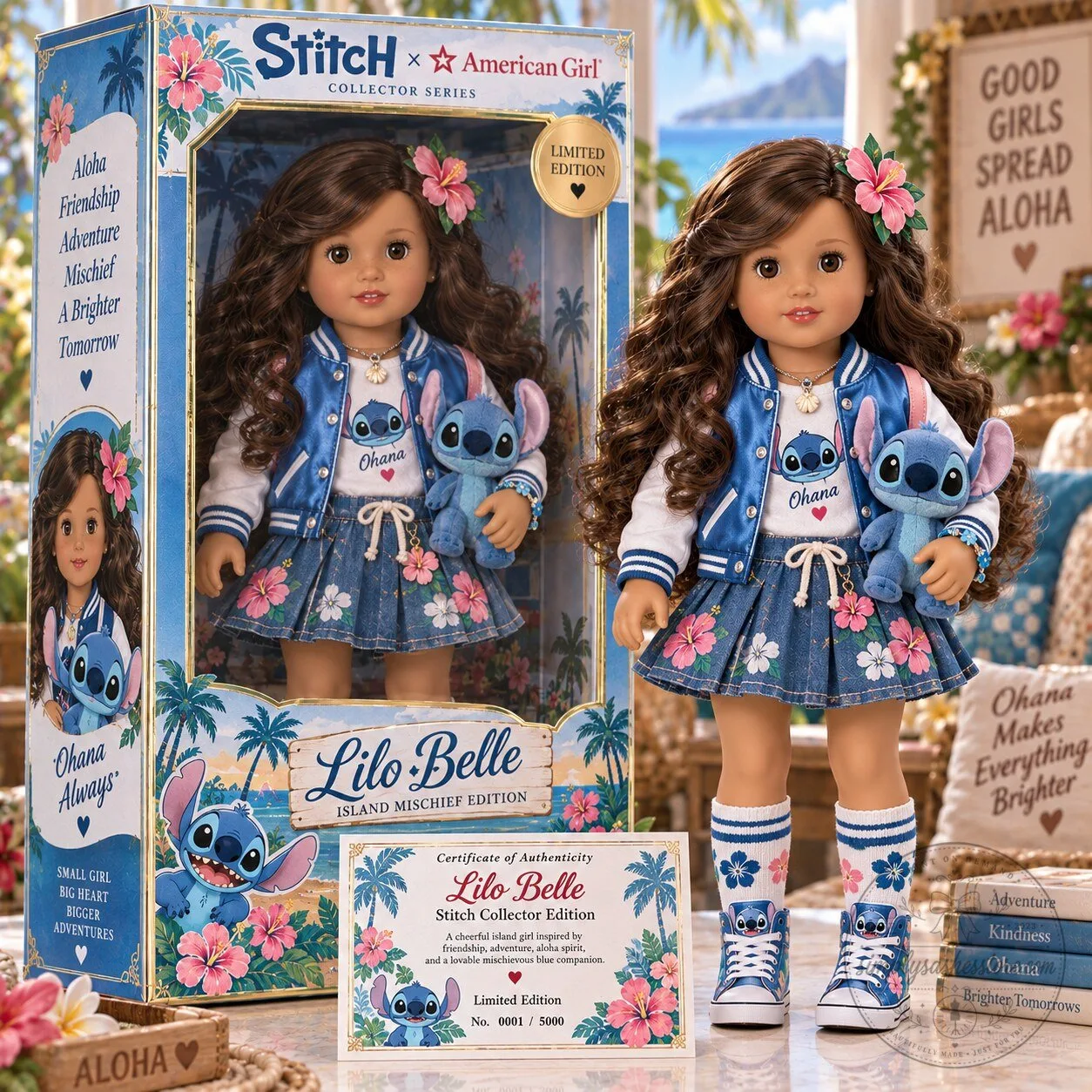 Disney Lilo And Stitch American Girl Collector Series Lilo Belle Doll 1 Disney Lilo And Stitch American Girl Collector Series Lilo Belle Doll