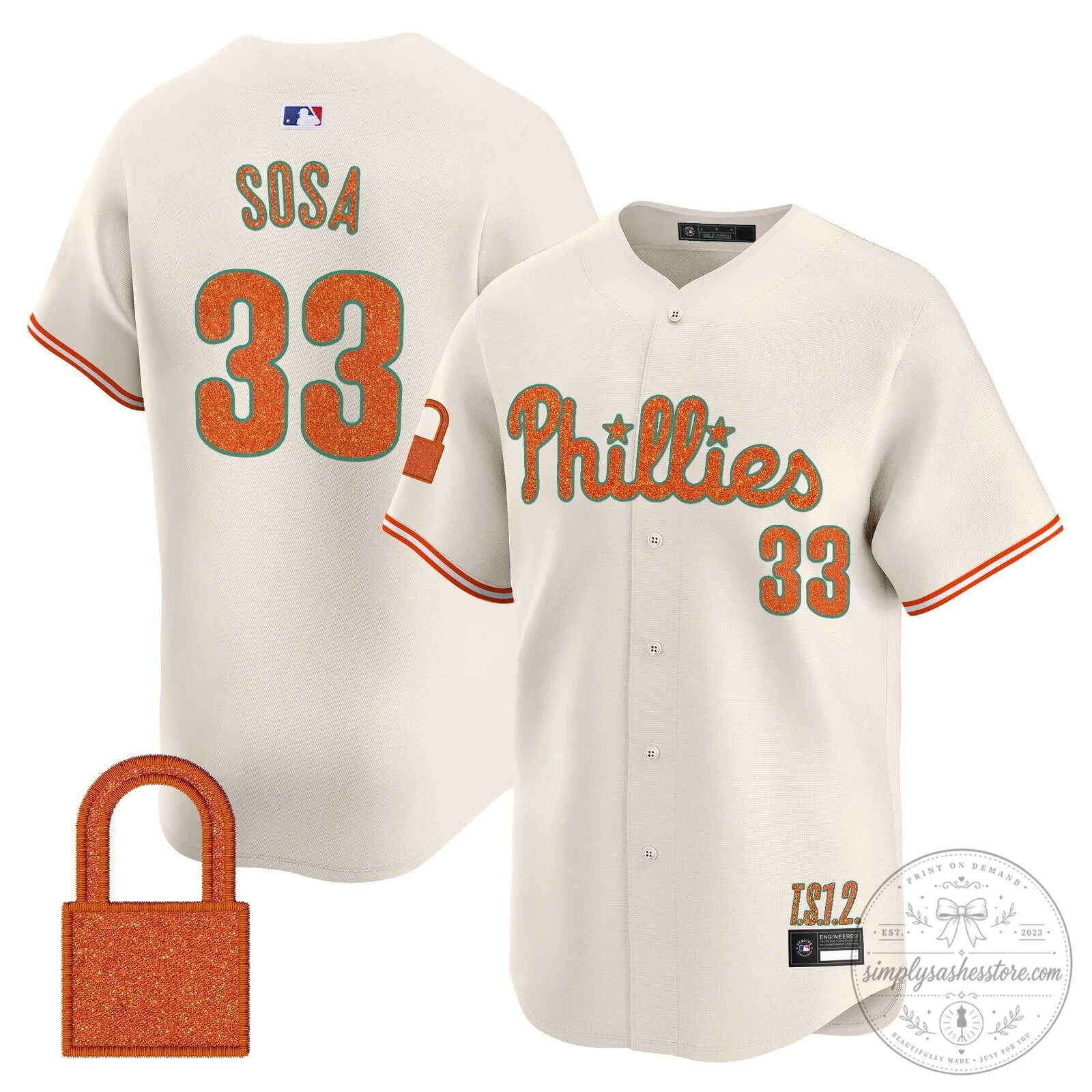 Taylor Swift Philadelphia Phillies Baseball Jersey - Cream White 53 Taylor Swift Philadelphia Phillies Baseball Jersey - Cream White