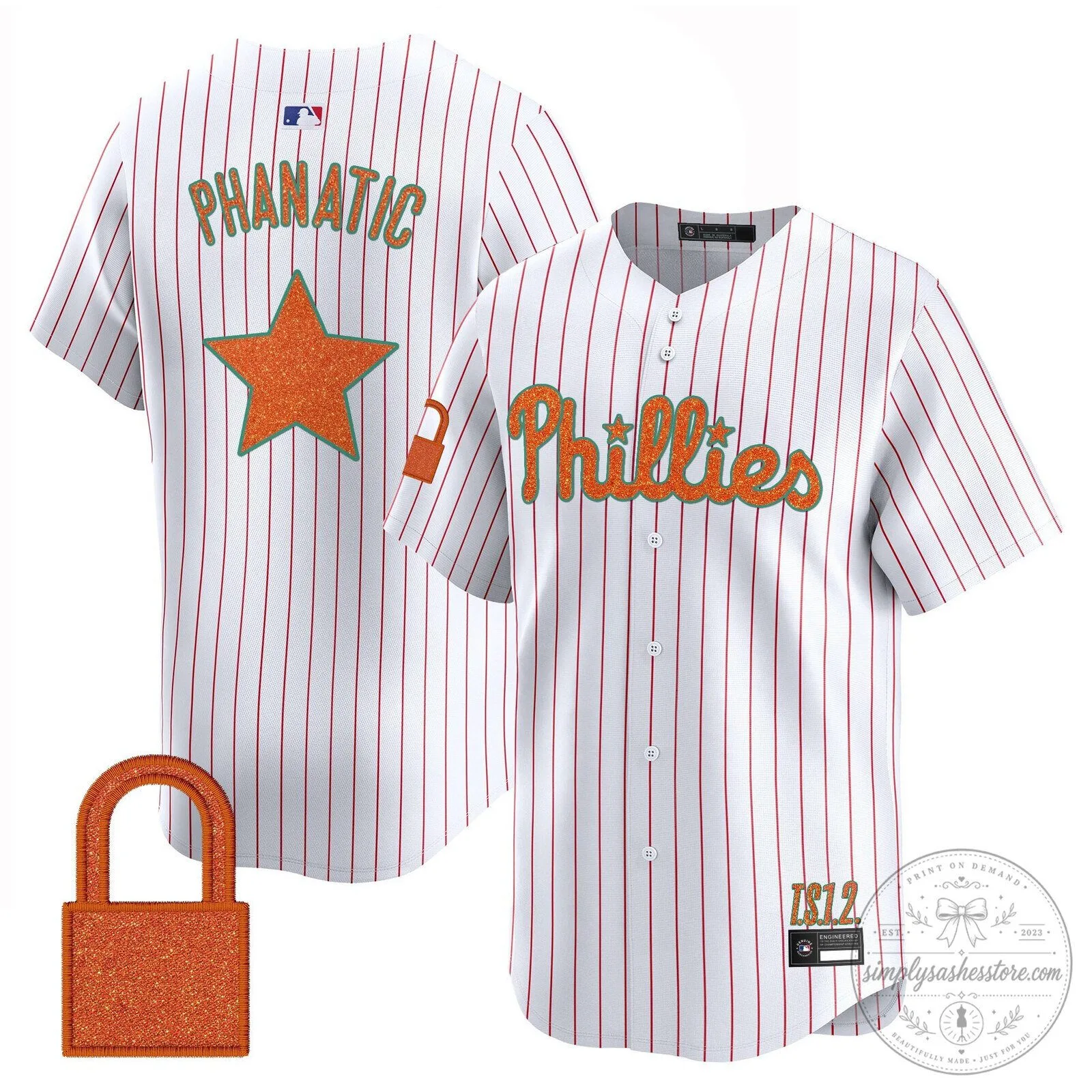 Taylor Swift Philadelphia Phillies Baseball Jersey - Cream White 72 Taylor Swift Philadelphia Phillies Baseball Jersey - Cream White