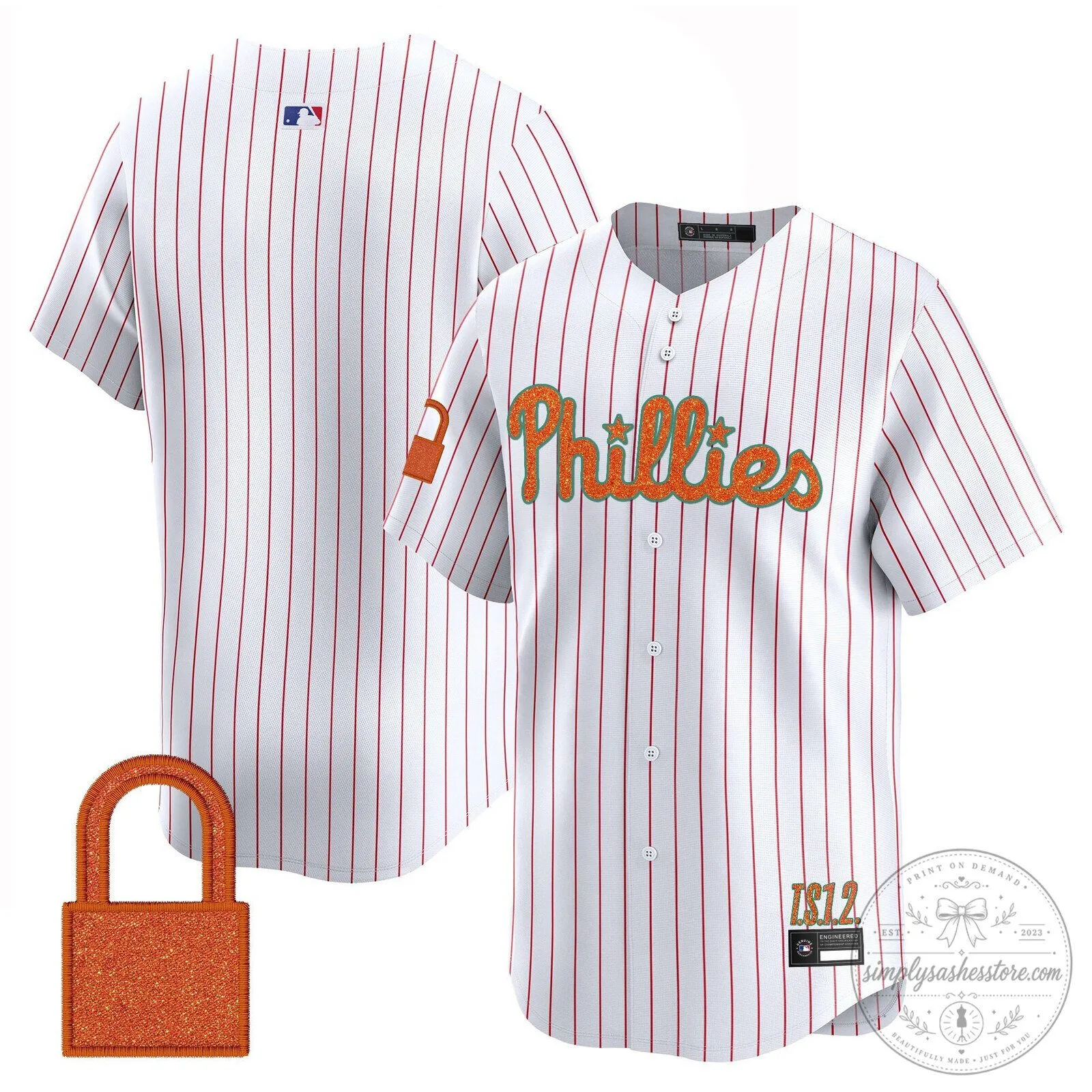 Taylor Swift Philadelphia Phillies Baseball Jersey - Cream White 73 Taylor Swift Philadelphia Phillies Baseball Jersey - Cream White