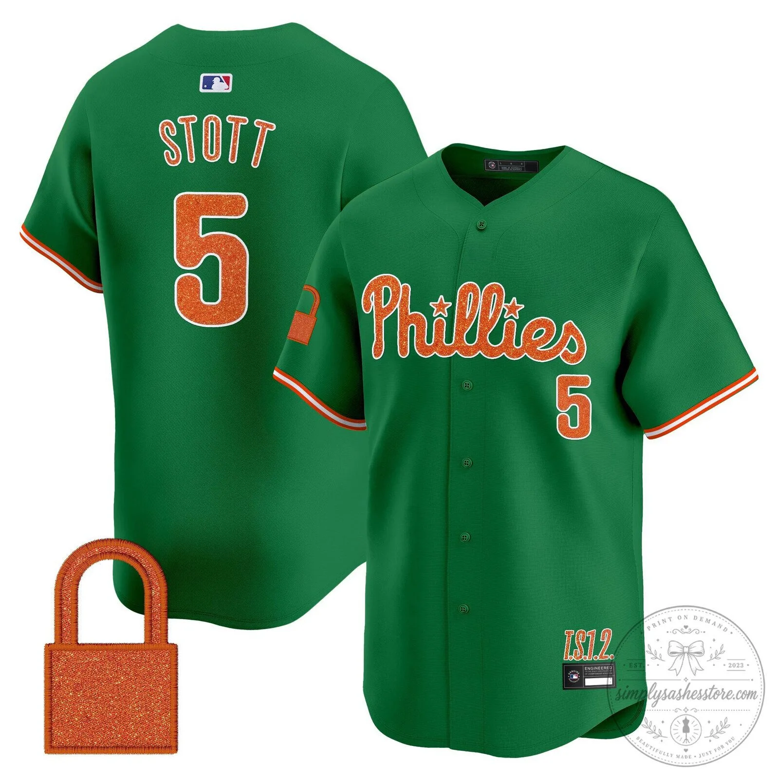 Taylor Swift Philadelphia Phillies Baseball Jersey - Cream White 80 Taylor Swift Philadelphia Phillies Baseball Jersey - Cream White
