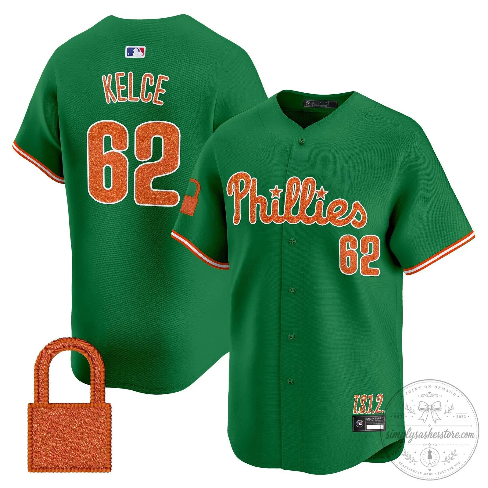 Taylor Swift Philadelphia Phillies Baseball Jersey - Cream White 82 Taylor Swift Philadelphia Phillies Baseball Jersey - Cream White