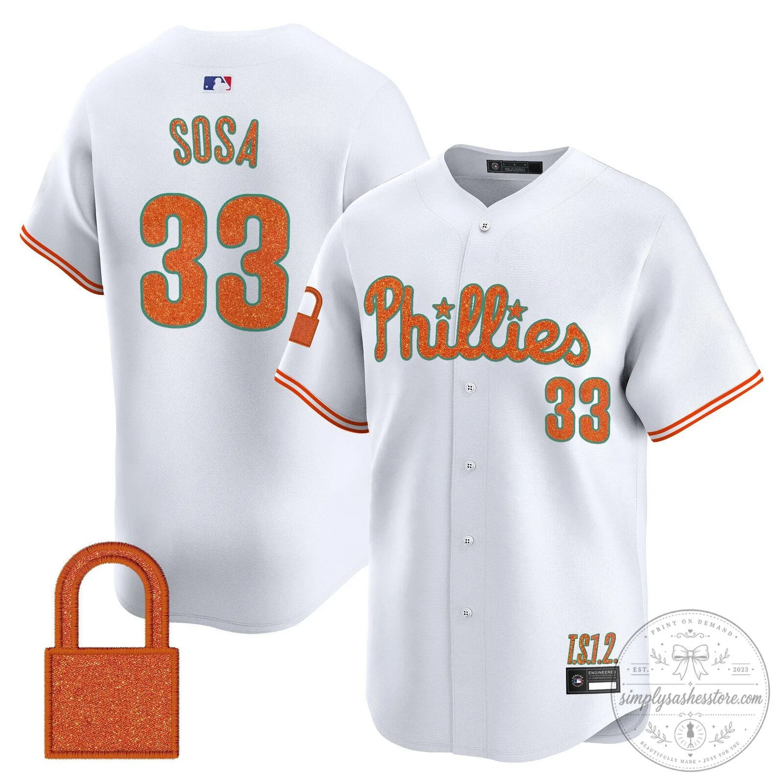 Taylor Swift Philadelphia Phillies Baseball Jersey - Cream White 89 Taylor Swift Philadelphia Phillies Baseball Jersey - Cream White