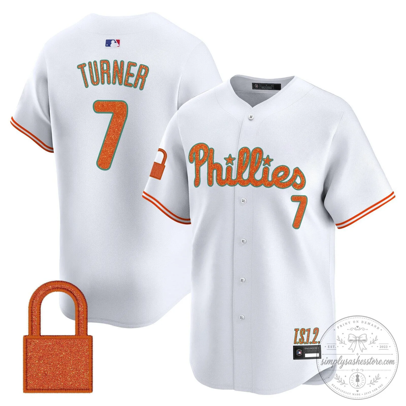 Taylor Swift Philadelphia Phillies Baseball Jersey - Cream White 91 Taylor Swift Philadelphia Phillies Baseball Jersey - Cream White