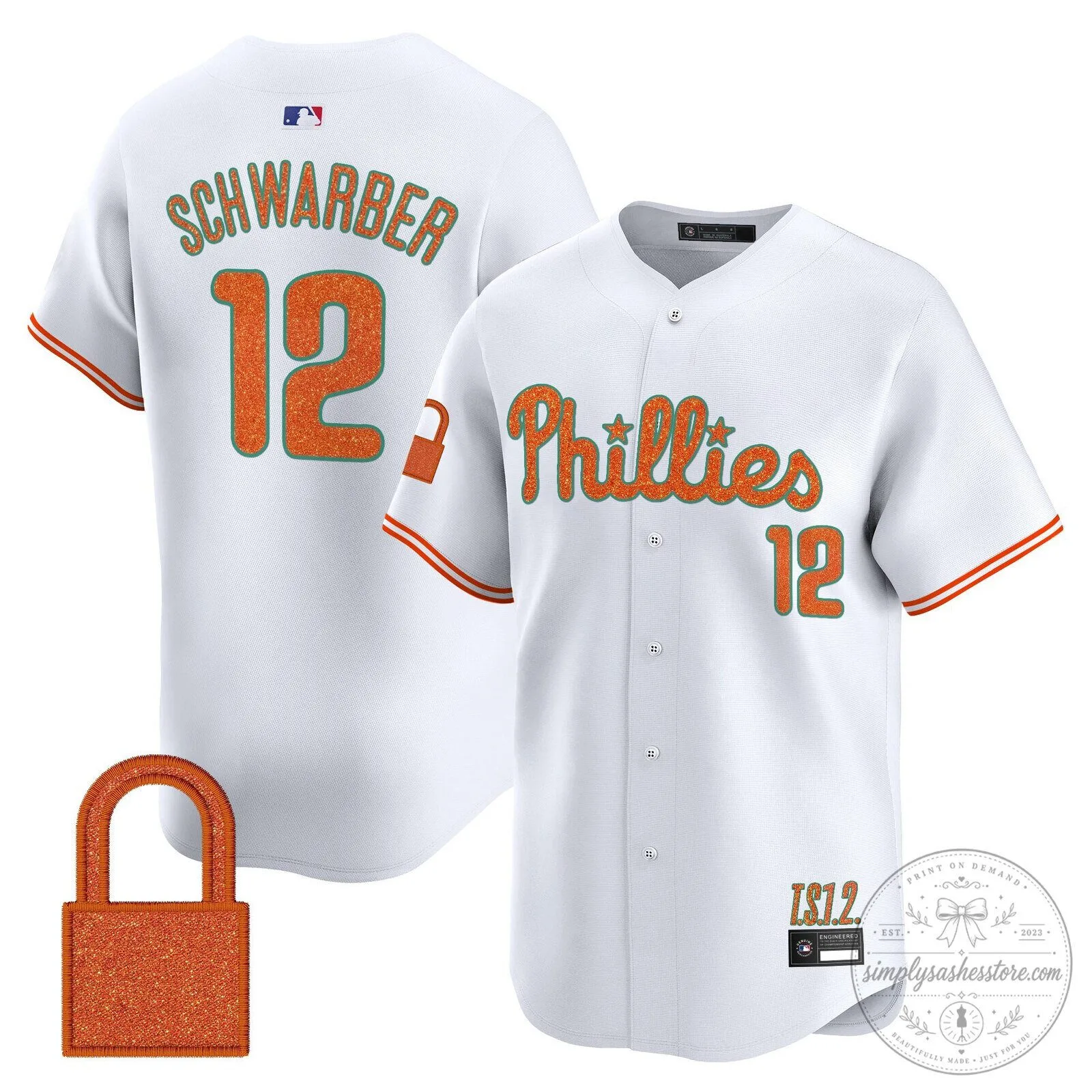 Taylor Swift Philadelphia Phillies Baseball Jersey - Cream White 95 Taylor Swift Philadelphia Phillies Baseball Jersey - Cream White