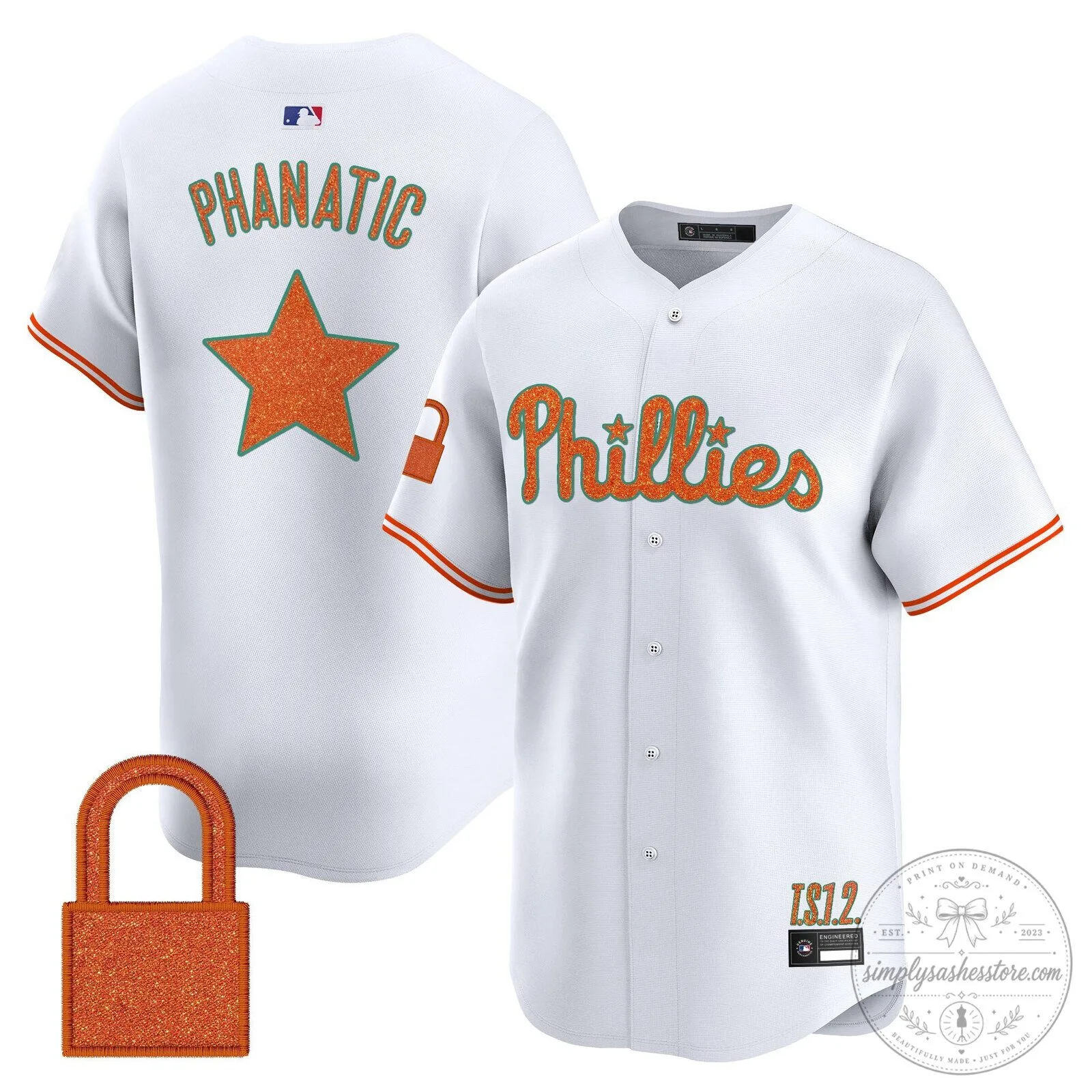 Taylor Swift Philadelphia Phillies Baseball Jersey - Cream White 96 Taylor Swift Philadelphia Phillies Baseball Jersey - Cream White