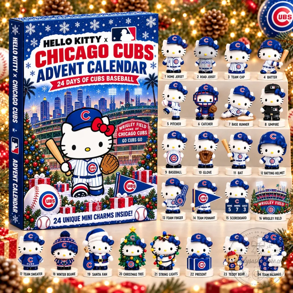 Hello Kitty Chicago Cubs Baseball Christmas Holiday Advent Calendar Hello Kitty Chicago Cubs Baseball Christmas Holiday Advent Calendar