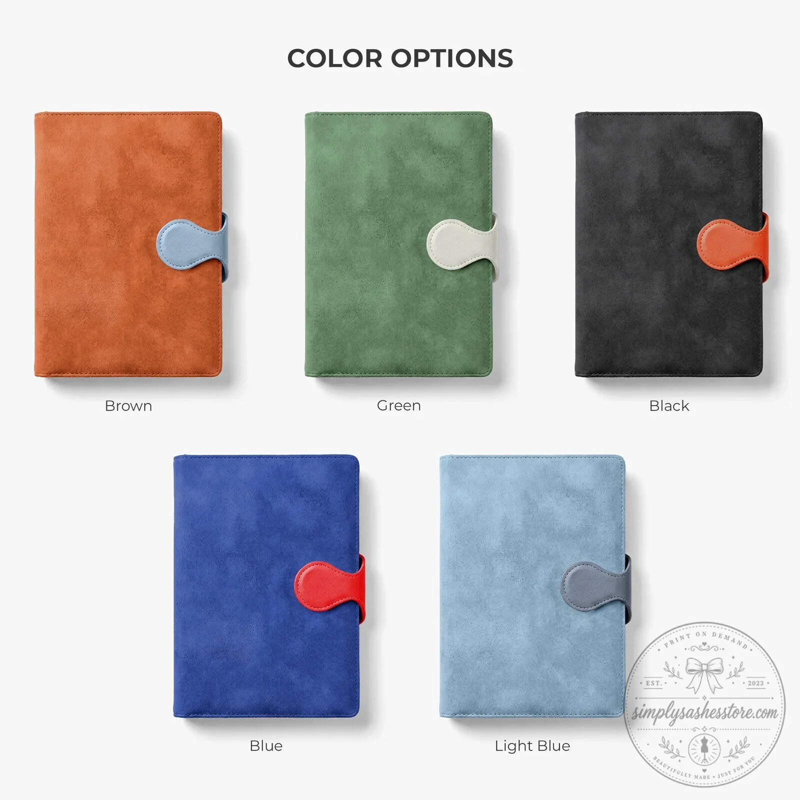 Personalized Floral Recipe Book with Magnetic Buckle and Pen Set 13 Personalized Floral Recipe Book with Magnetic Buckle and Pen Set