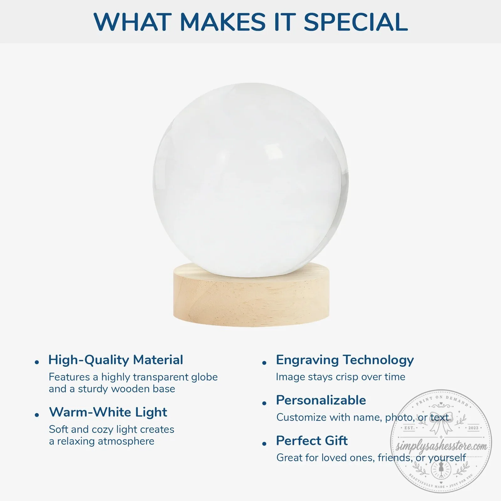 Personalized Retirement Crystal Ball Lamp - A New Chapter Begins Gift 7 Personalized Retirement Crystal Ball Lamp - A New Chapter Begins Gift