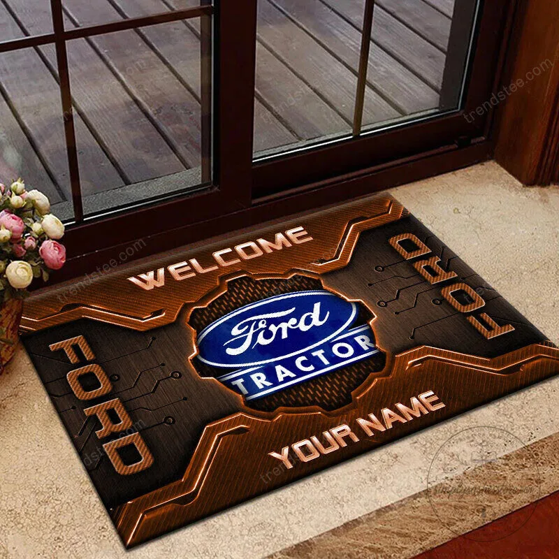 Ford Tractor Custom Name Welcome Mat 13 Ford Tractor Custom Name Welcome Mat