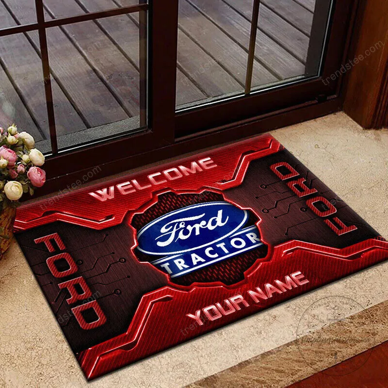 Ford Tractor Custom Name Welcome Mat 14 Ford Tractor Custom Name Welcome Mat