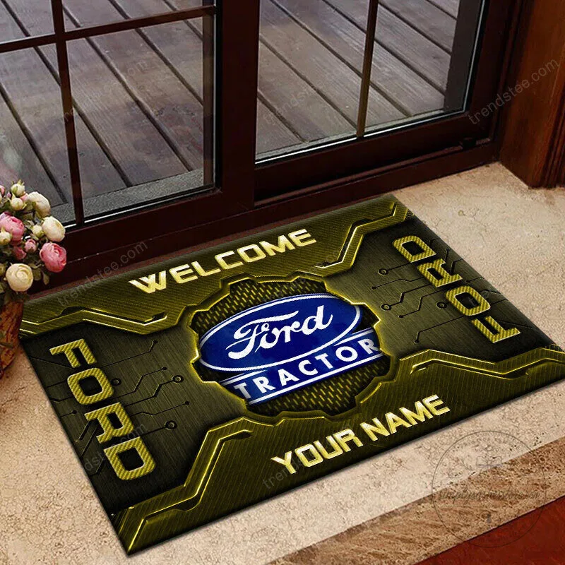 Ford Tractor Custom Name Welcome Mat 15 Ford Tractor Custom Name Welcome Mat