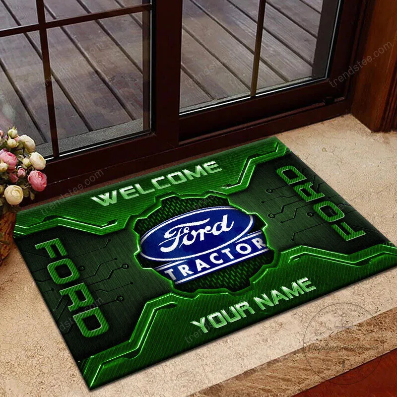 Ford Tractor Custom Name Welcome Mat 19 Ford Tractor Custom Name Welcome Mat