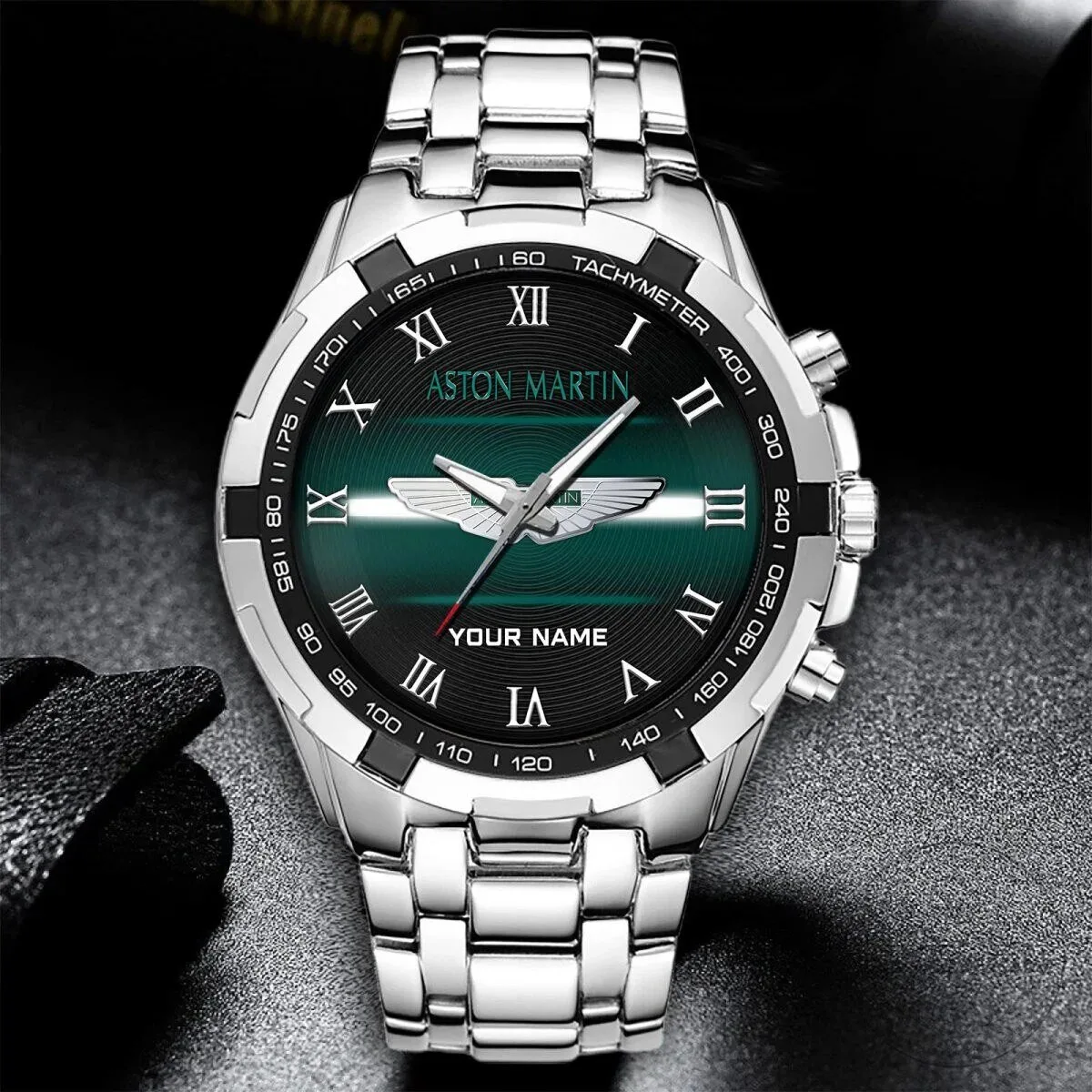 Aston Martin Elegant Fashion Design Custom Name Stainless Steel Watch 2 Aston Martin Elegant Fashion Design Custom Name Stainless Steel Watch