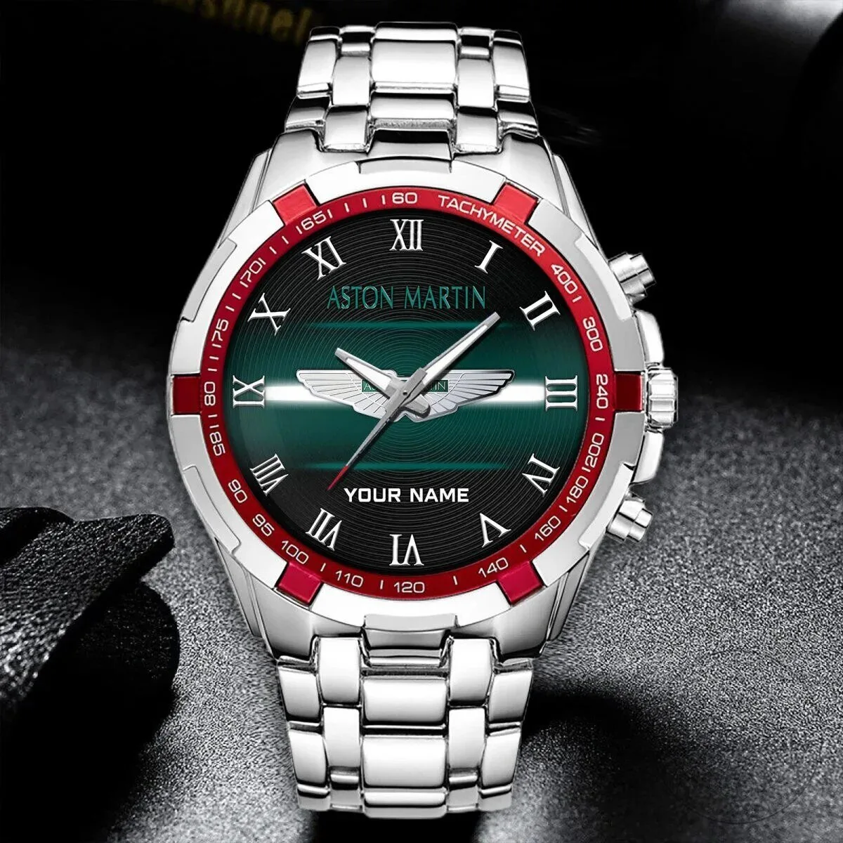 Aston Martin Elegant Fashion Design Custom Name Stainless Steel Watch 14 Aston Martin Elegant Fashion Design Custom Name Stainless Steel Watch
