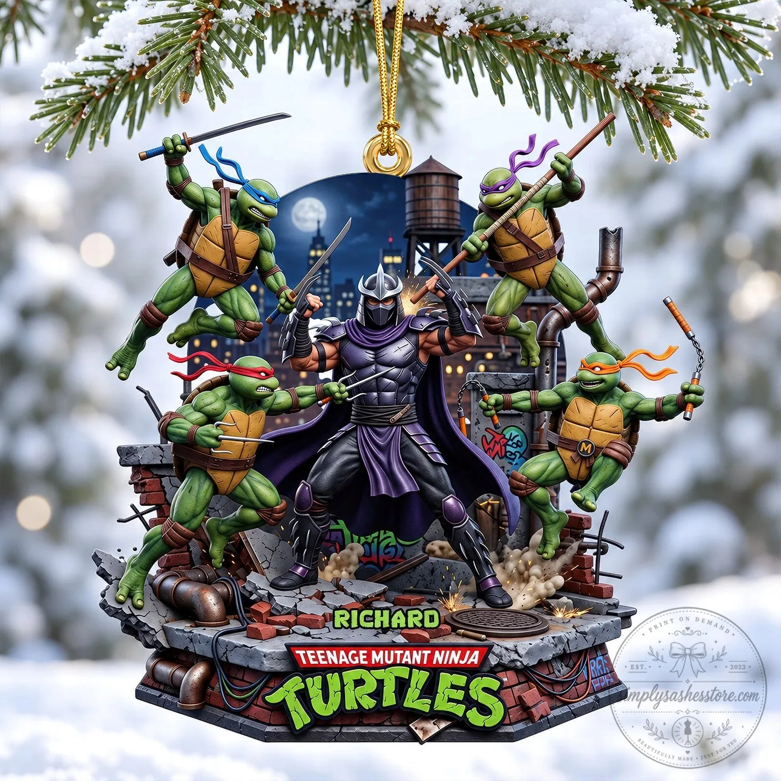 Teenage Mutant Ninja Turtles Christmas Tree Ornament 9 Teenage Mutant Ninja Turtles Christmas Tree Ornament