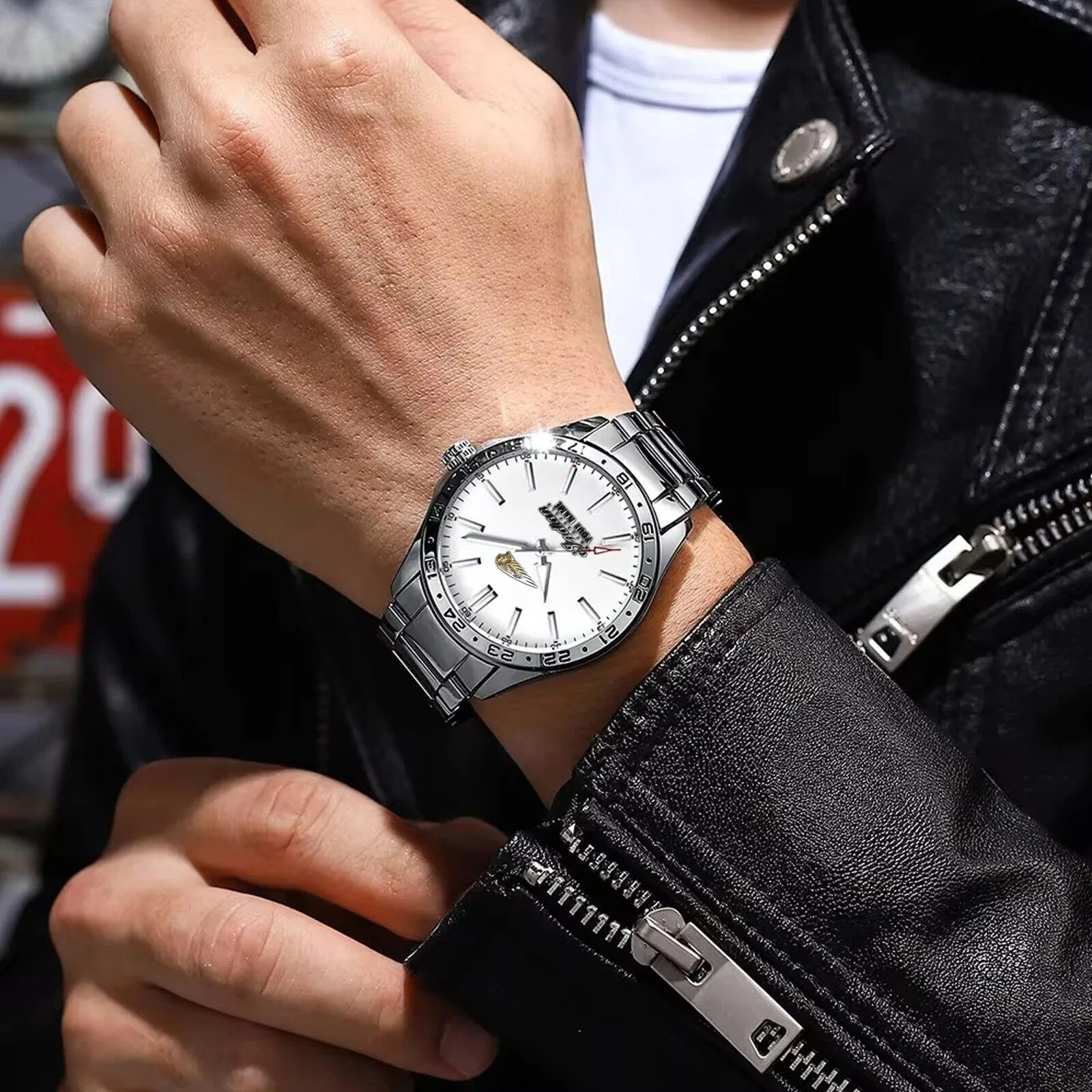 Indian Motorcycle Custom Name Engraved Stainless Steel Waterproof Watch 13 Indian Motorcycle Custom Name Engraved Stainless Steel Waterproof Watch