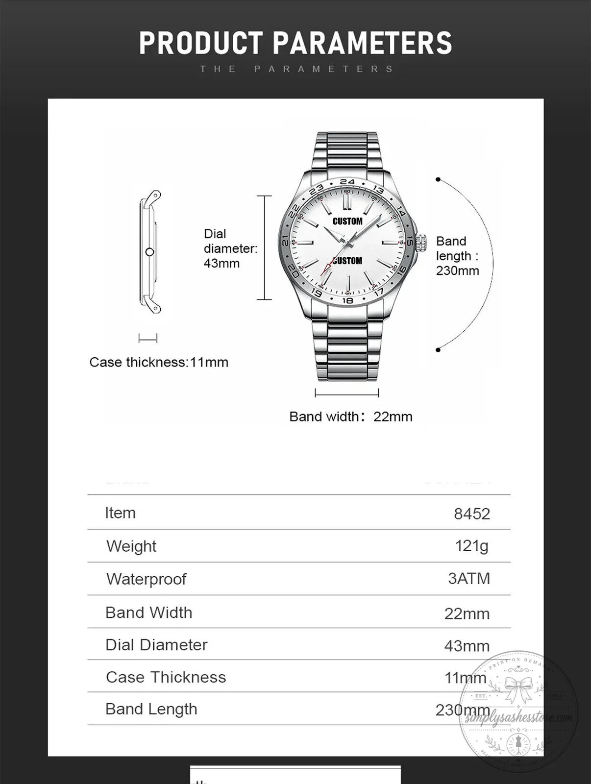 Indian Motorcycle Custom Name Engraved Stainless Steel Waterproof Watch 19 Indian Motorcycle Custom Name Engraved Stainless Steel Waterproof Watch