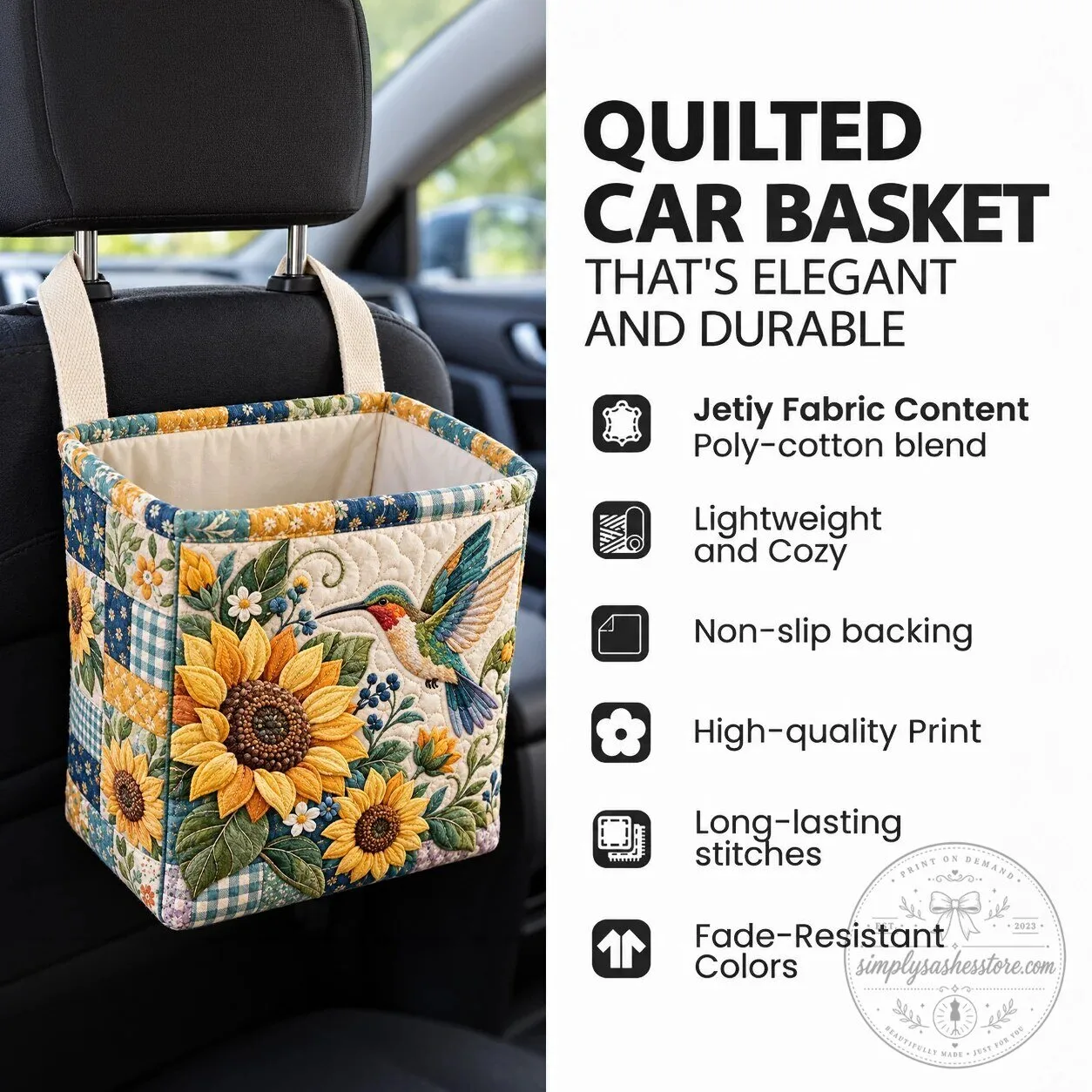 Christian Faith Birds I Will Sing of the Goodness of God Car Organizer 8 Christian Faith Birds I Will Sing of the Goodness of God Car Organizer