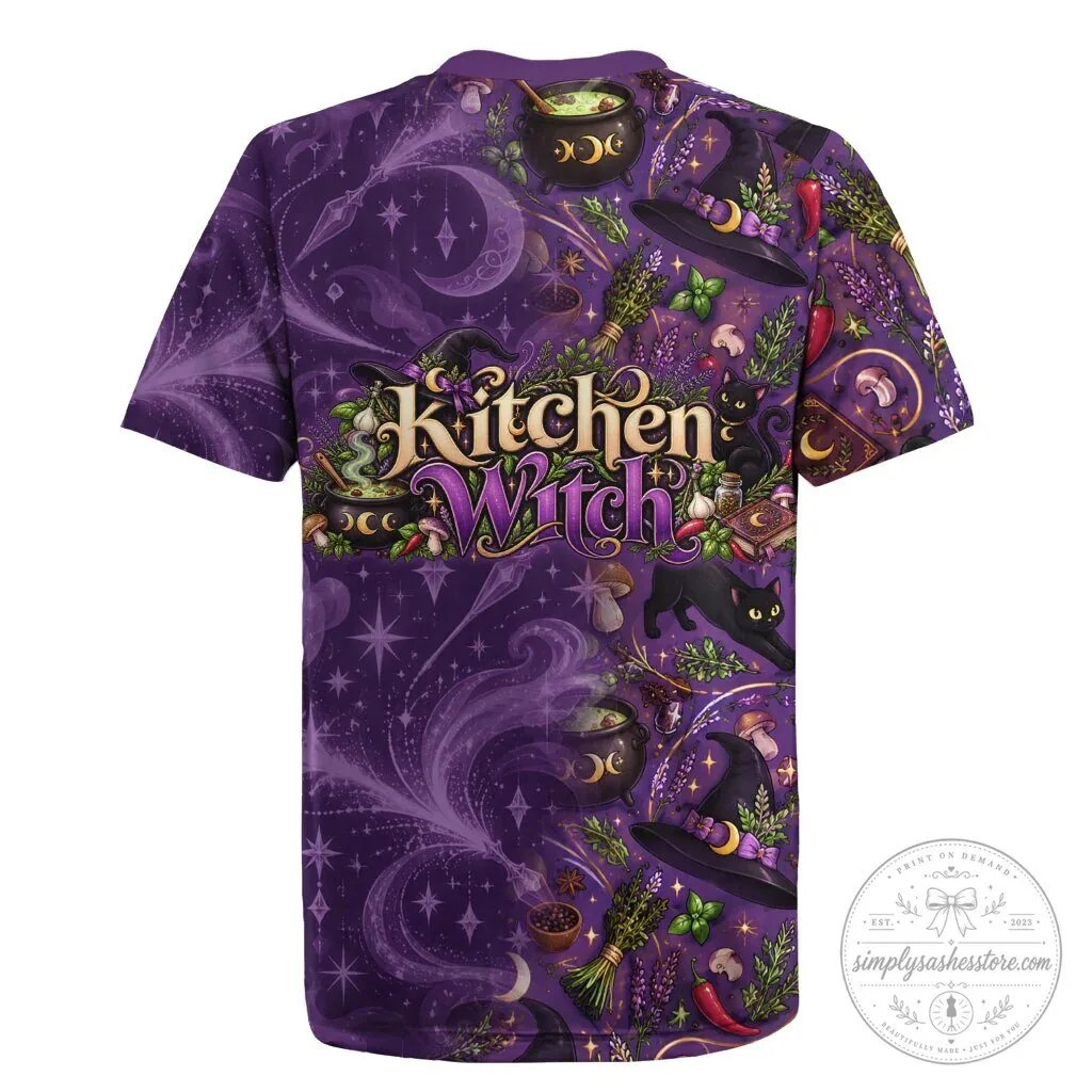 Kitchen Witch Mystical Magic Herbs Cauldron Black Cat Rugby Jersey 9 Kitchen Witch Mystical Magic Herbs Cauldron Black Cat Rugby Jersey
