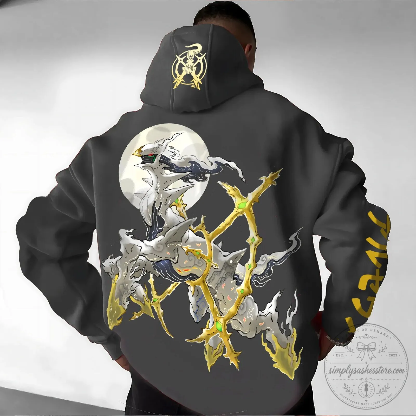 Arceus Pokemon Legends Anime Graphic Streetwear Vintage Hoodie