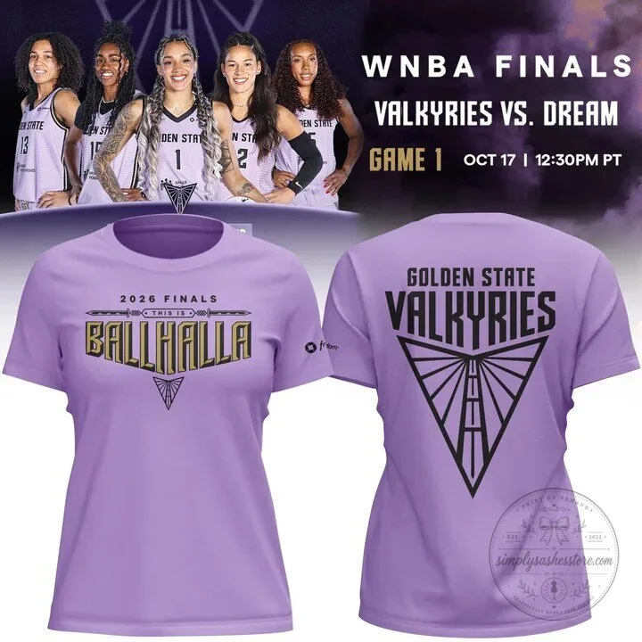 Golden State Valkyries 2026 Finals Ballhalla Purple T-Shirt