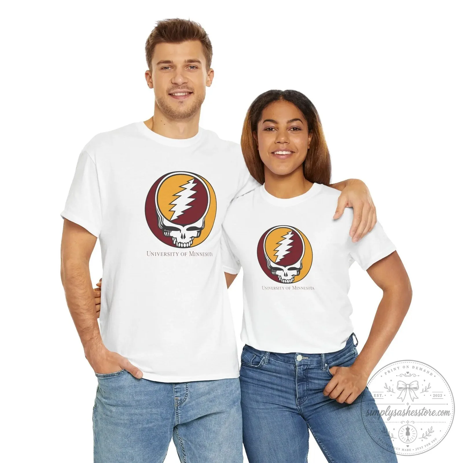 University of Minnesota Grateful Dead Steal Your Face Skull T-Shirt