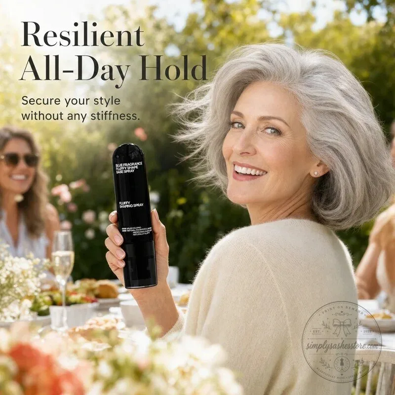 Peach Scented Volumizing Hair Setting Spray for All-Day Hold and Bouncy Hair