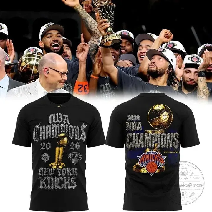 2026 NBA Finals Champions Commemorative T-Shirt for New York Knicks Fans