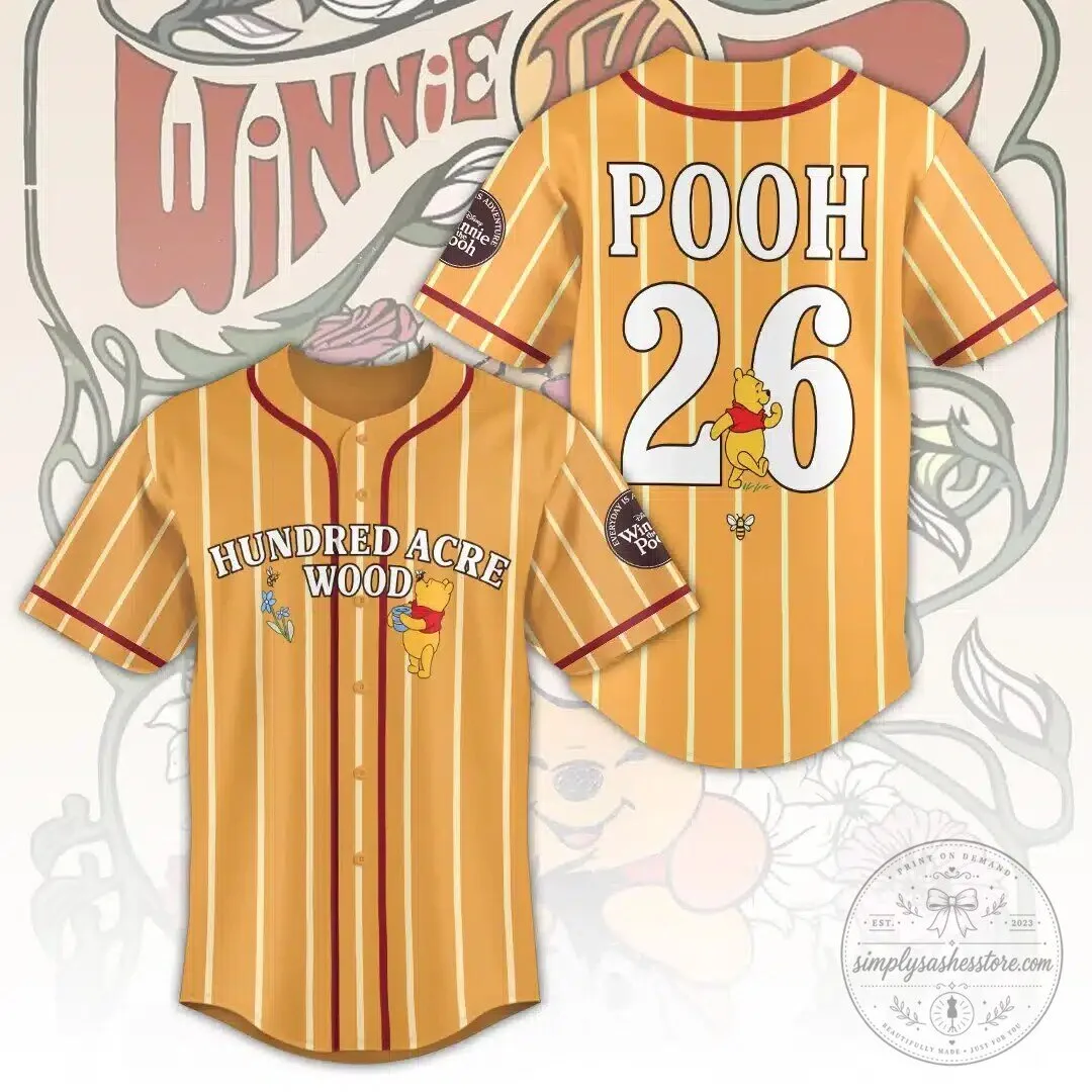Winnie the Pooh Hundred Acre Wood Baseball Jersey