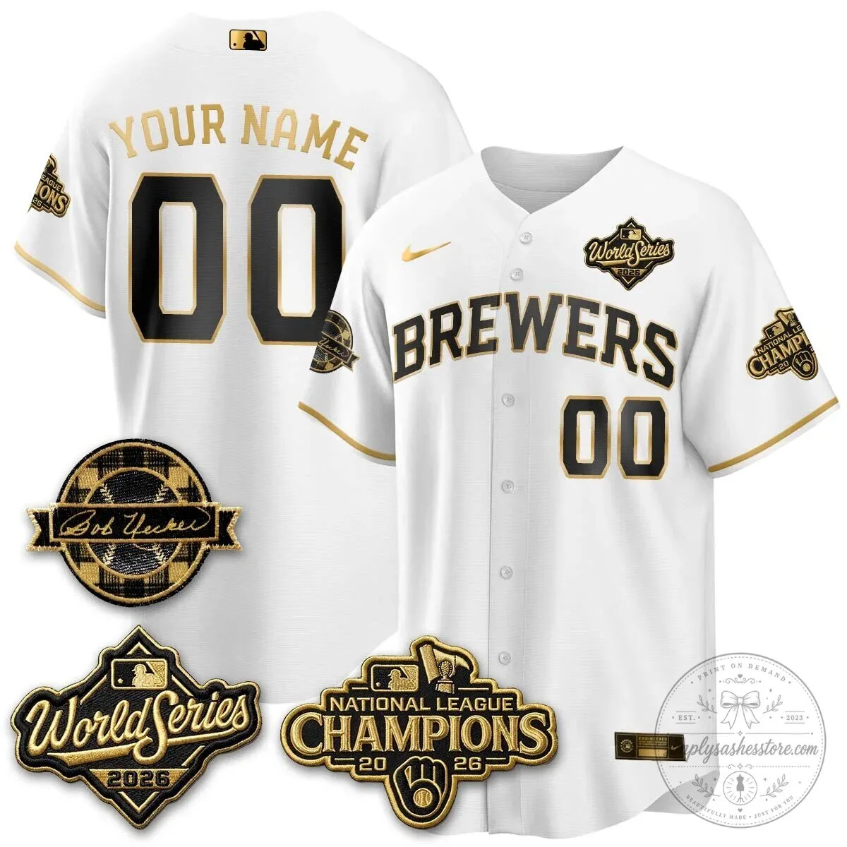 Baseball Jersey for Milwaukee Brewers - 2026 National League Champions Edition 13 Baseball Jersey for Milwaukee Brewers - 2026 National League Champions Edition