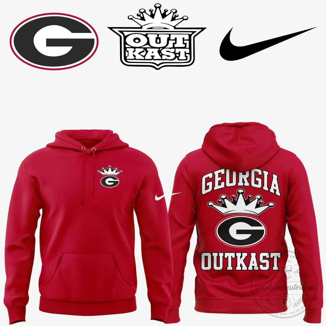 Georgia Bulldogs Outkast Nike Collaboration Red Pullover Hoodie