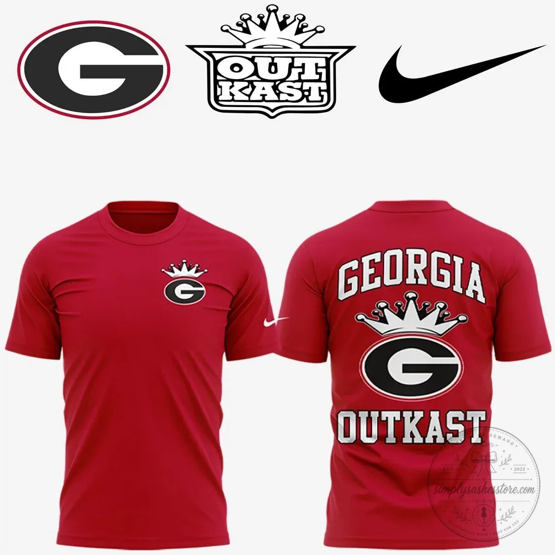 Georgia Bulldogs Outkast Nike Collaboration Red Short Sleeve T-Shirt