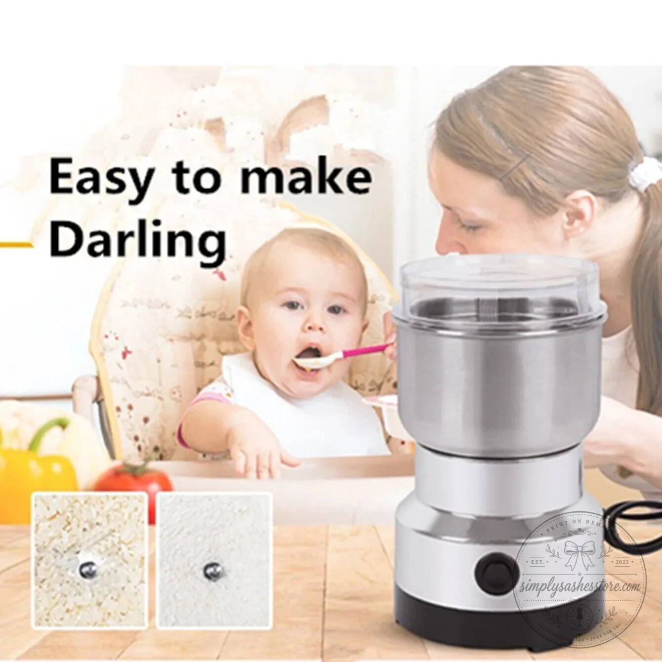 Electric Stainless Steel Coffee Bean and Spice Grinder for Fresh Herbs 18 Electric Stainless Steel Coffee Bean and Spice Grinder for Fresh Herbs
