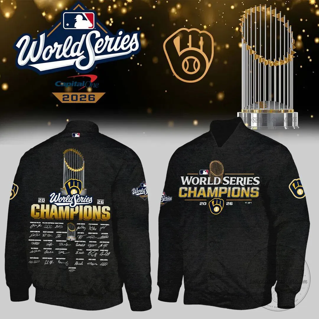 2026 World Series Champs Bomber Jacket - Milwaukee Brewers Edition